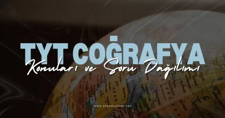 2026 TYT Coğrafya Konuları ve Soru Dağılımı