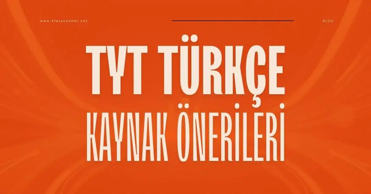 2026 TYT Türkçe Kaynak Önerileri (Kolaydan Zora)
