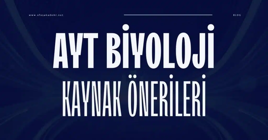 ayt biyoloji kaynak önerileri