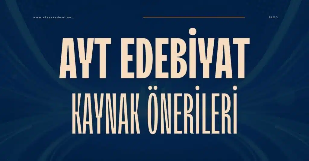 ayt edebiyat kaynak önerileri