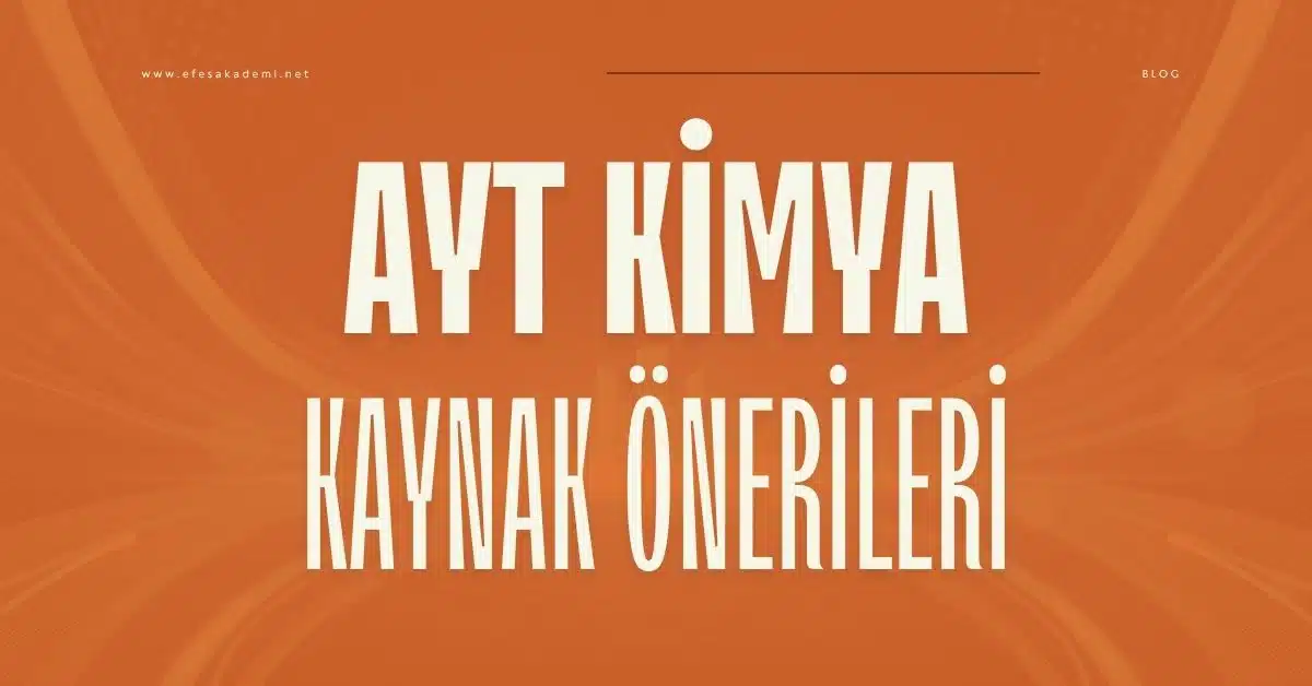 ayt kimya kaynak önerileri