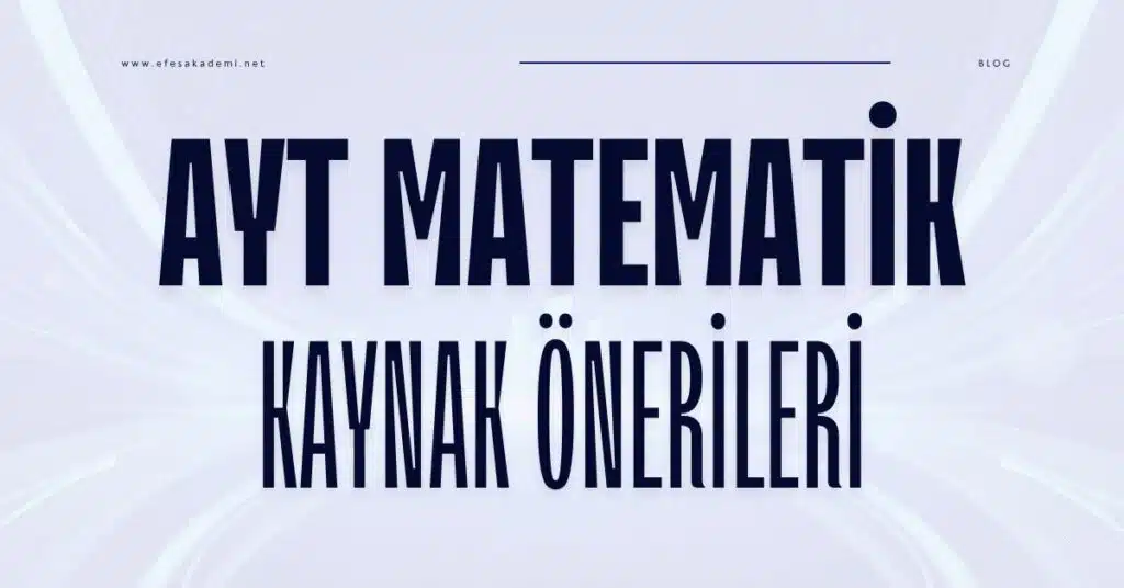 ayt matematik kaynak önerileri