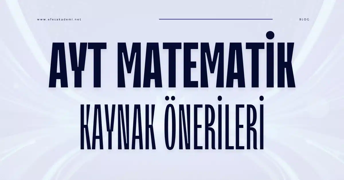ayt matematik kaynak önerileri