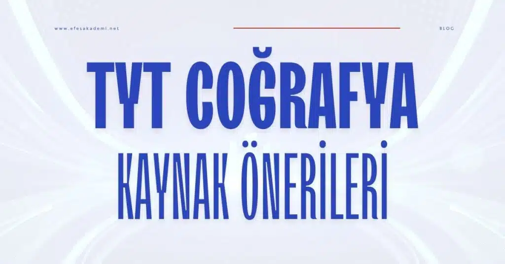 tyt coğrafya kaynak önerileri