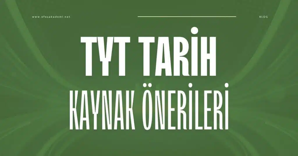 tyt tarih kaynak önerileri