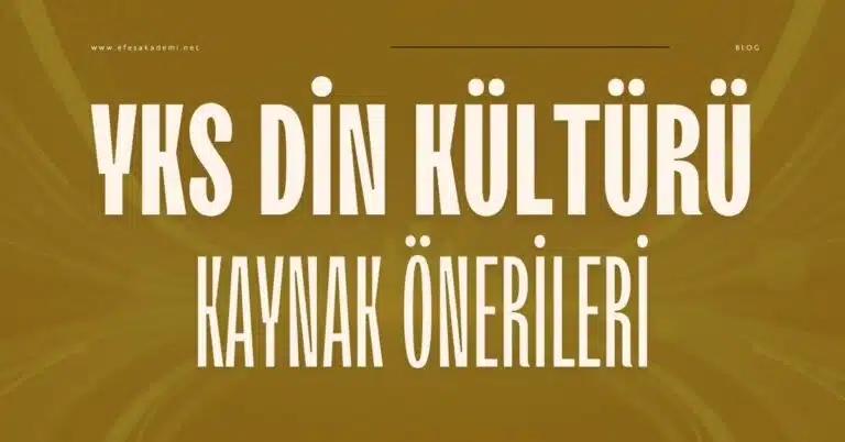 2026 YKS Din Kültürü Kaynak Önerileri (Kolaydan Zora)