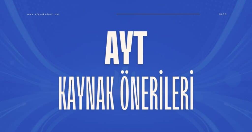 AYT Kaynak Önerileri