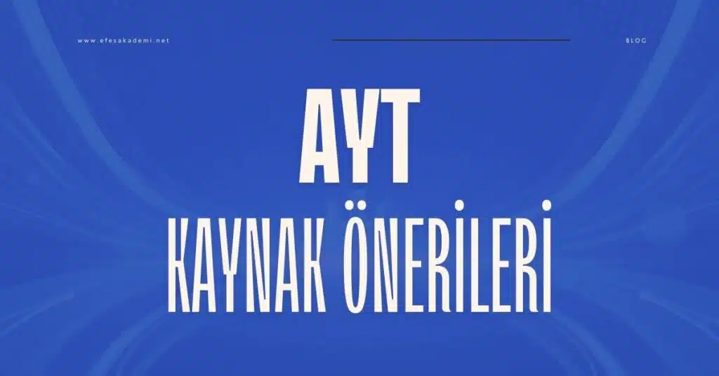 AYT Kaynak Önerileri
