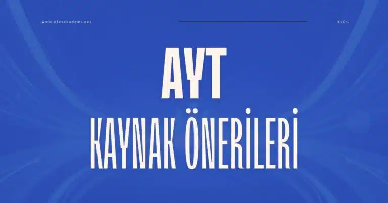 2026 AYT Kaynak Önerileri (Kolaydan Zora)
