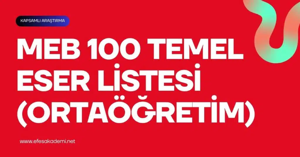 MEB 100 Temel Eser Listesi (Ortaöğretim)